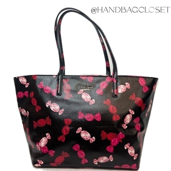 Kate Spade Candy Wrapper Bon Bon Tote Wallet Keychain Boxed Set Cedar Street NWT - Picture 4 of 16